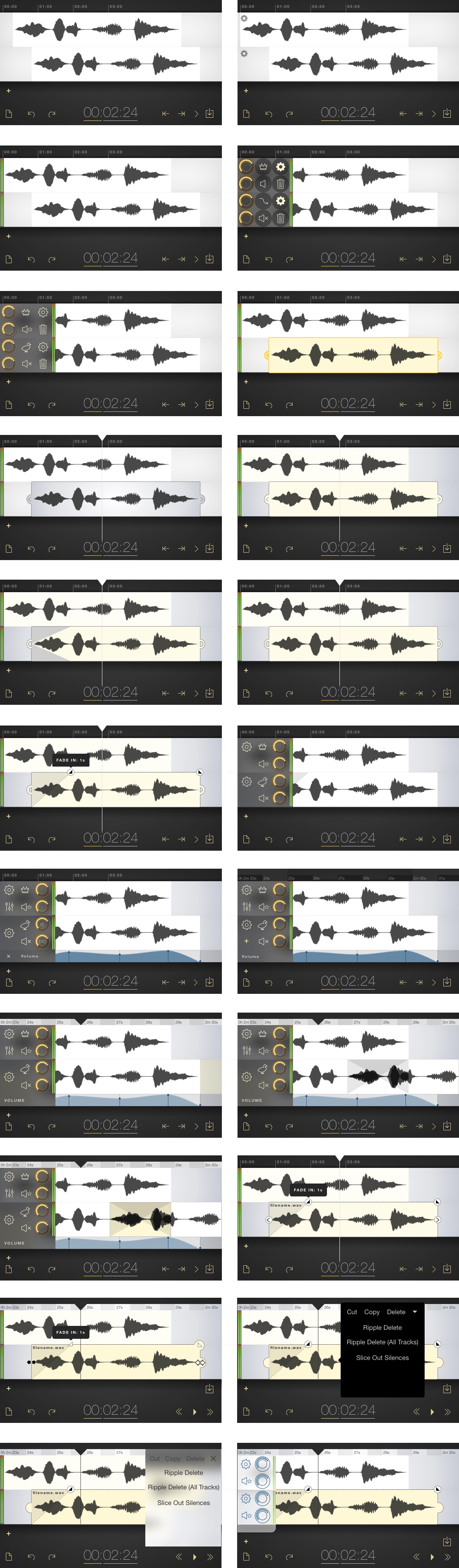 Second sheet of mockups